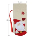 2 PCS CX20216 Elk Pattern Wine Bottle Bag Christmas Decoration - Image 3