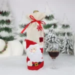 2 PCS CX20216 Elk Pattern Wine Bottle Bag Christmas Decoration - Image 4