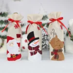 2 PCS CX20216 Elk Pattern Wine Bottle Bag Christmas Decoration - Image 5