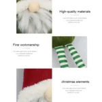 CX20218 Faceless Long-legged Sitting Doll Window Ornament Christmas Decoration - Image 2