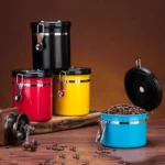800ml Stainless Steel Sealed Food Coffee Grounds Bean Storage Container with Built-in CO2 Gas Vent Valve & Calendar - Image 12