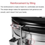 800ml Stainless Steel Sealed Food Coffee Grounds Bean Storage Container with Built-in CO2 Gas Vent Valve & Calendar - Image 6