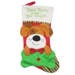 CX20224 Dog Pattern Christmas Sock Gift Bag Christmas Tree Pendant Decoration - Image 2