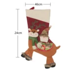 CX20226 Santa Claus Pattern Christmas Sock Gift Bag Christmas Tree Pendant Decoration - Image 4