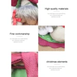 CX20226 Santa Claus Pattern Christmas Sock Gift Bag Christmas Tree Pendant Decoration - Image 2