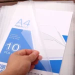 10 PCS Deli Transparent Single Page A4 Folder, Size: 32.1*30.7cm - Image 2