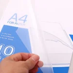 10 PCS Deli Transparent Single Page A4 Folder, Size: 32.1*30.7cm - Image 4