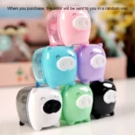 Deli Mini Pig Manual Pencil Sharpeners Kids Friendly at Home Office School, Random Color Delivery - Image 3