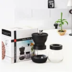 Portable Conical Burr Mill Manual Spice Herbs Hand Grinding Machine Coffee Bean Grinder with Seal Pot - Image 5