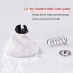 Portable Conical Burr Mill Manual Stainless Steel Hand Crank Coffee Bean Grinder with Silicone Ring, Capacity: 40g - Image 4