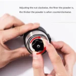 Portable Conical Burr Mill Manual Stainless Steel Hand Crank Coffee Bean Grinder with Silicone Ring, Capacity: 40g - Image 9