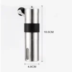 Portable Conical Burr Mill Manual Stainless Steel Hand Crank Coffee Bean Grinder with Silicone Ring, Capacity: 40g - Image 10
