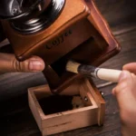 2 PCS Wood Handle Bristles Coffee Grinder Dusting Cleaning Brush, Length: 19.5cm - Image 6