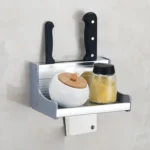 20cm Kitchen Multi-function Wall-mounted Condiment Storage Rack - Image 2