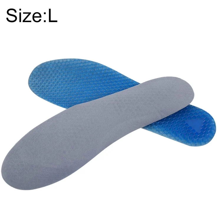 HC4987.webp 1 Pair Honeycomb Damping Suede Soft Sport Shoes Insoles, Full Pads, Size: L / 41-46yards - Image 1