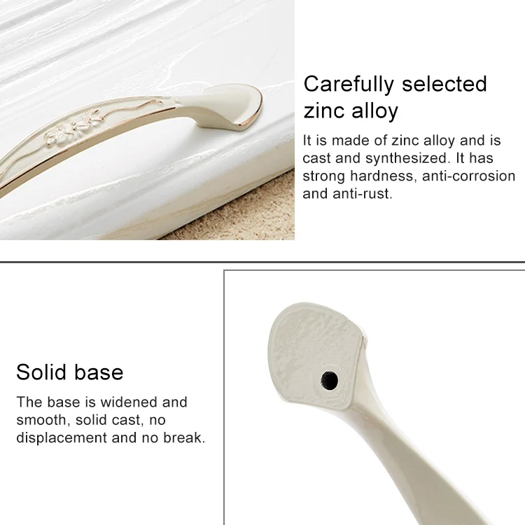 HC5066_2.webp 6026-96 European Style Zinc Alloy Cabinet Wardrobe Drawer Door Handle, Hole Spacing: 96mm (Bronze) - Image 3