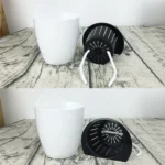 Self-Watering Planter Grow Plants Lazy Flower Pots Wall-hanging Round Resin Plastic Flower Pots, Size: 11x8x10.5cm - Image 3