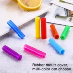 8 PCS Reusable Silicone Tips Stainless Steel Drinking Straws + 2 PCS Cleaner Brushes Set Kit with Cashmere Bag,  266*6mm - Image 6