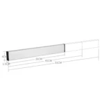Kitchen Free Punching Wall-mounted 304 Stainless Steel Magnetic Knife Holder, Size:51x4x1.5cm - Image 3