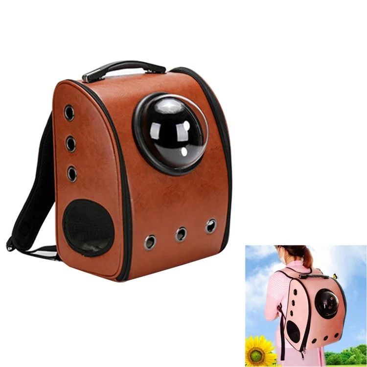 HC5204Z.webp Space Capsule Carrier Breathable Pet Backpack Travel Portable Pet Bag for Cat / Dog and Other Pets, Size:32*29*42cm - Image 1