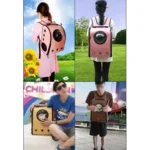 Space Capsule Carrier Breathable Pet Backpack Travel Portable Pet Bag for Cat / Dog and Other Pets, Size:32*29*42cm - Image 5