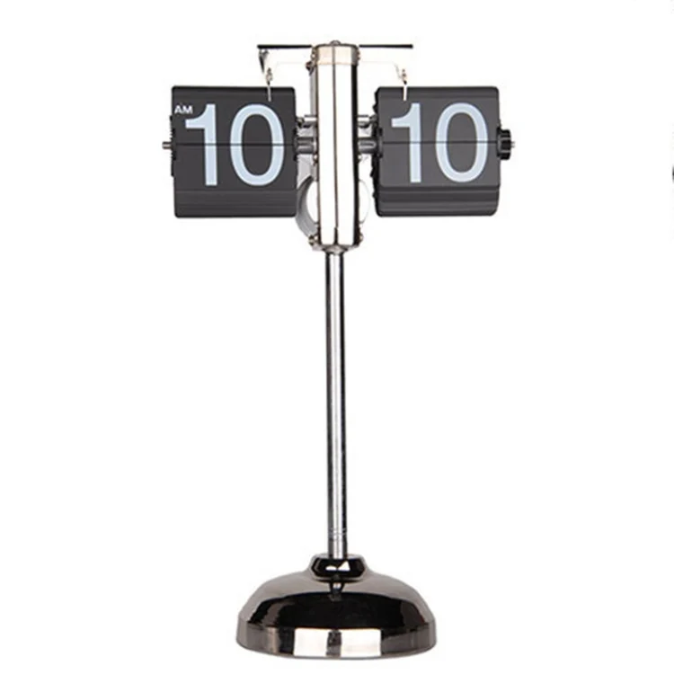 HC5205_1.webp Creative Home Office Bedroom Retractable Flip Trolley Small Balance Clock - Image 2