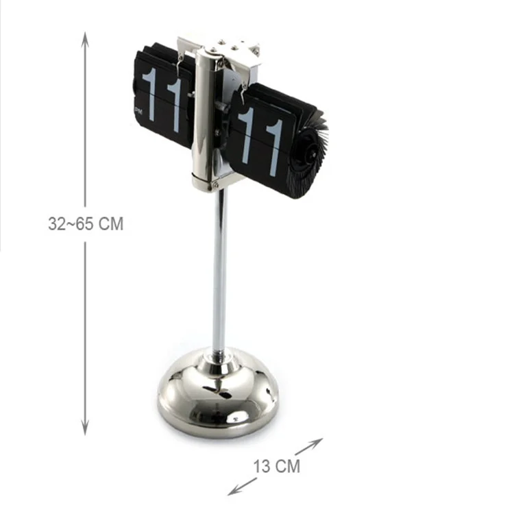 HC5205_3.webp Creative Home Office Bedroom Retractable Flip Trolley Small Balance Clock - Image 4