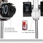 Creative Home Office Bedroom Retractable Flip Trolley Small Balance Clock - Image 7