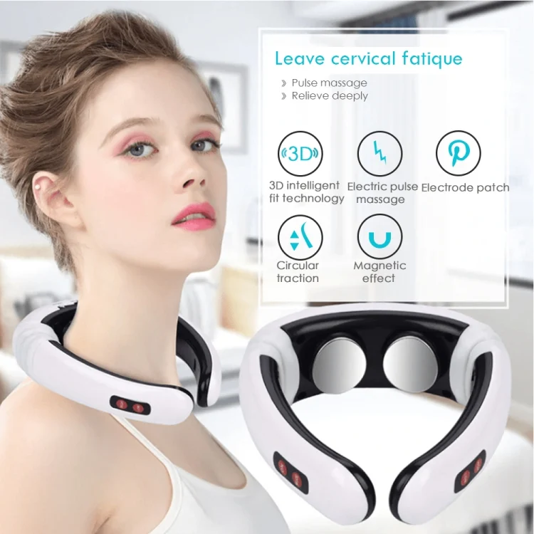 HC52418_8.webp Household Electric Pulse Shock Neck Massager Intelligent Body Massager, Battery Powered (Not Include Battery) - Image 9