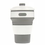 350ml Folding Portable Silicone Coffee Cup Multi-function Travel Cup - Image 3