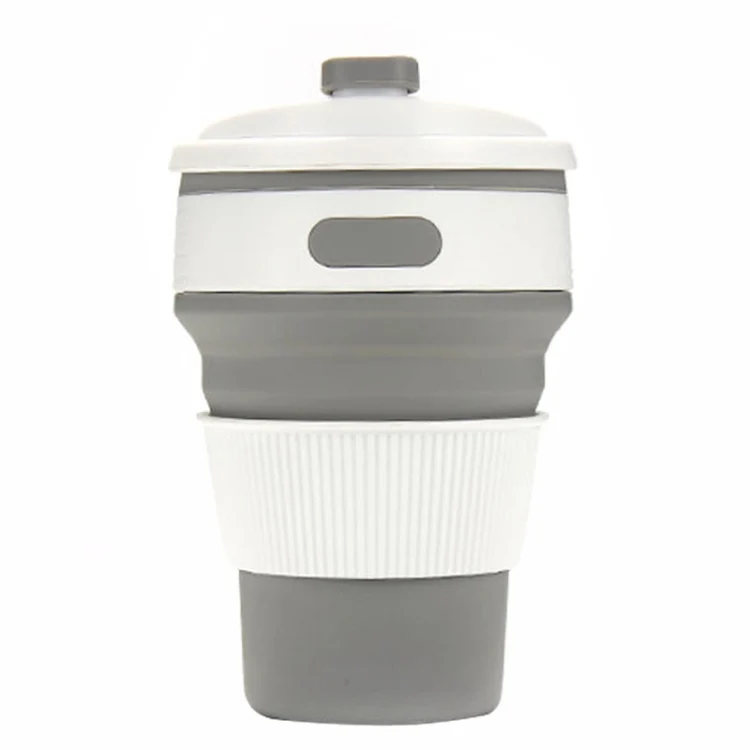 HC5298H_1.webp 350ml Folding Portable Silicone Coffee Cup Multi-function Travel Cup - Image 3