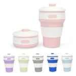 350ml Folding Portable Silicone Coffee Cup Multi-function Travel Cup - Image 2