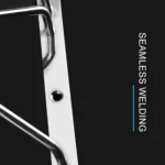 MICLAN Three Rows Stainless Steel Hanging Wine Glass Holder, Size: 34*32*27cm - Image 4