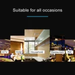 MICLAN Four Rows Stainless Steel Hanging Wine Glass Holder, Size: 34*38*43cm - Image 6