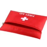 2 PCS Portable First Aid Kit with Bag, Includes Sanitizing Pads, Gauzes, Scissors,Band-aids and Tweezers, Random Color Delivery - Image 4