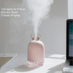 3life-318 2W Cute Rabbit USB Mini Humidifier Diffuser Aroma Mist Nebulizer with LED Night Light for Office, Home Bedroom, Capacity: 220ml, DC 5V - Image 3