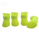 Lovely Pet Dog Shoes Puppy Candy Color Rubber Boots Waterproof Rain Shoes, S, Size:  4.3 x 3.3cm - Image 2