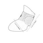 Lovely Pet Dog Shoes Puppy Candy Color Rubber Boots Waterproof Rain Shoes, S, Size:  4.3 x 3.3cm - Image 4