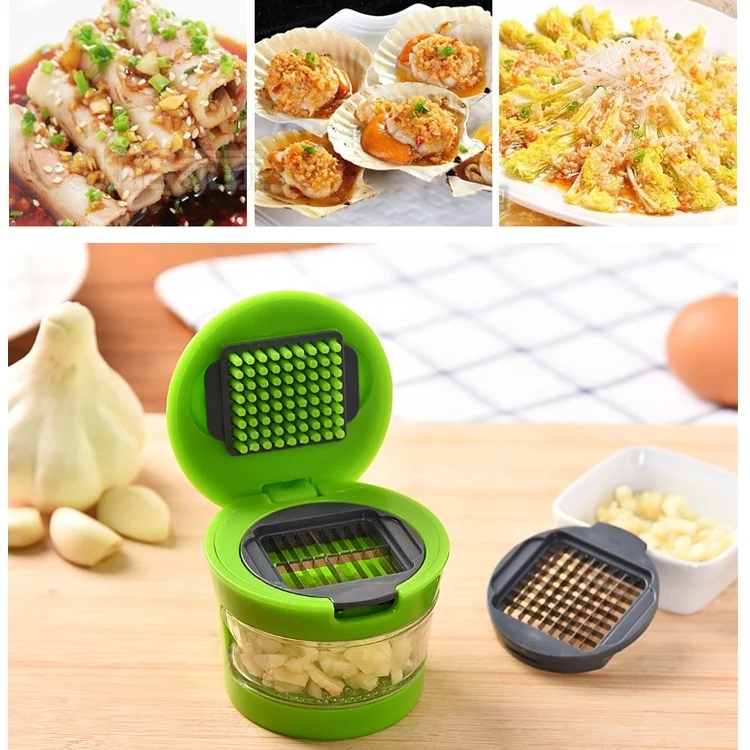 HC5478_8.webp 2 PCS Multi-purpose Mini Kitchen Tool Vegetable Garlic Manual Slicer Cutter Chopper Random Color Delivery - Image 9