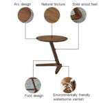 ZH63379 Nordic Wood Multi-functional Small Apartment Creative Round Side Table - Image 4