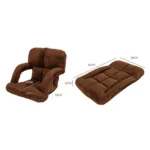 A3 Creative Lazy Sofa with Armrests Foldable Single Backrest Recliner - Image 3