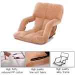 A3 Creative Lazy Sofa with Armrests Foldable Single Backrest Recliner - Image 4