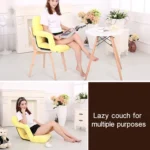 A3 Creative Lazy Sofa with Armrests Foldable Single Backrest Recliner - Image 7