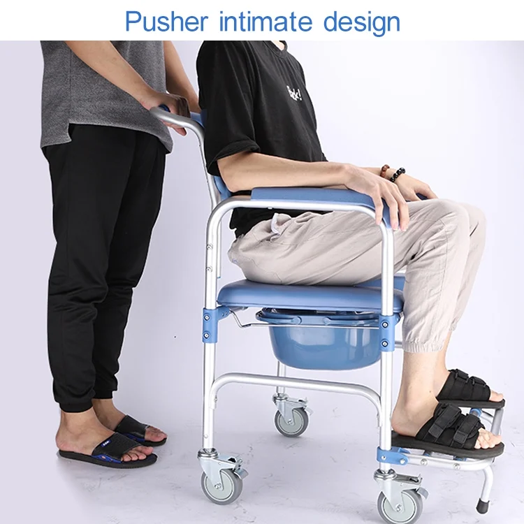 HC5522_9.webp Elderly Toilet Seat Aluminum Alloy Wheelchair Pregnant Women Shower Chair with Wheels - Image 10