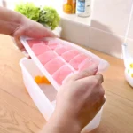 Small Square Ice Mold Trays Multi-layer Mold with Cover Ice Storage Box, 4 Layers - Image 4