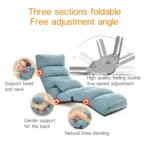 C1 Lazy Couch Tatami Foldable Single Recliner Bay Window Creative Leisure Floor Chair, Size: 175x56x20cm - Image 4