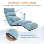 C1 Lazy Couch Tatami Foldable Single Recliner Bay Window Creative Leisure Floor Chair, Size: 175x56x20cm - Image 5