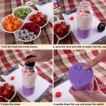 Bingo 500ml Mini Portable USB Rechargeable Electric Juicer Cup  Juicer Blender, 22000 Revolutions Per Minute - Image 12