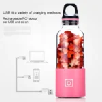 Bingo 500ml Mini Portable USB Rechargeable Electric Juicer Cup  Juicer Blender, 22000 Revolutions Per Minute - Image 5