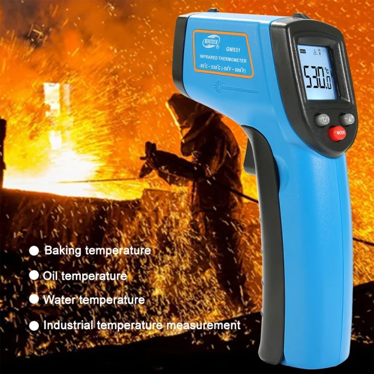 HC559_7.webp BENETECH GM531 Handheld Thermometer Cooking Digital Infrared Thermometer, Measure Range: -50~530 C - Image 8